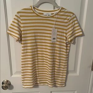 NWT Vince Striped Tee, Size S